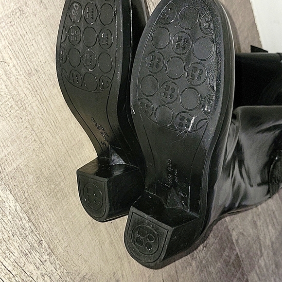 Kate Spade Tall Rain Black Raylan Wellington Boots Size 10 - Picture 6 of 7